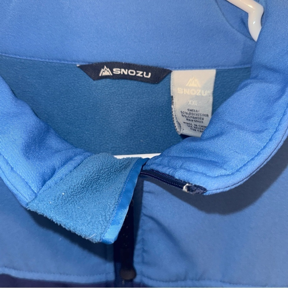 Snozu Men's Performance Jacket Softshell Weather Resistant Navy/blue  XXL​​​​ - Picture 4 of 11